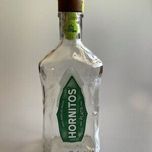DIY CRAFTS HORNITOS PLATA TEQUILA GLASS BOTTLE 750 ML